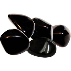 Pierres Roulées - Obsidienne Noire - Sachet 500 grs.