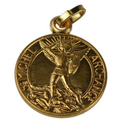 Médaille St Michel dorée