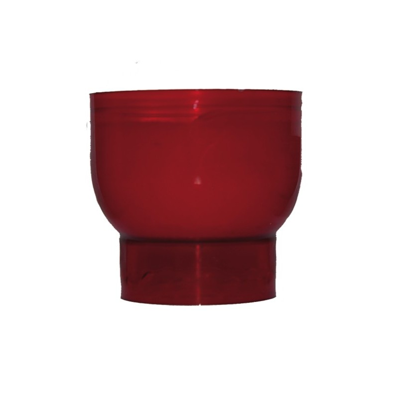  Lot de 10 Veilleuses votives - 9H - rouge 