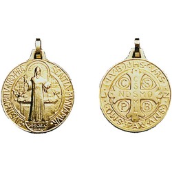 Médaille de St Benoît dorée