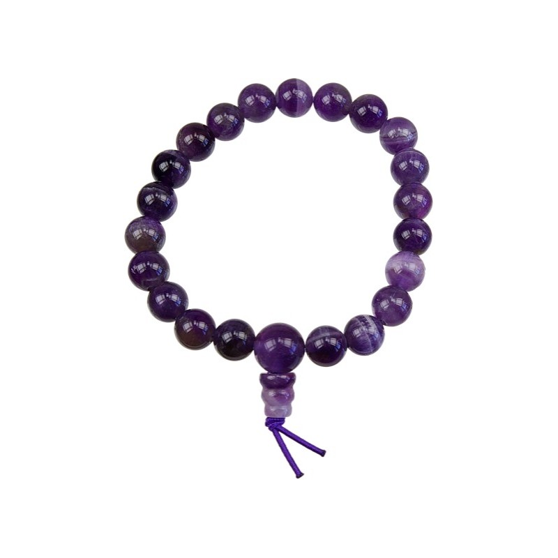  Bracelet mala tibétain - Améthyste 