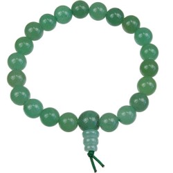 Bracelet mala tibétain - Aventurine verte