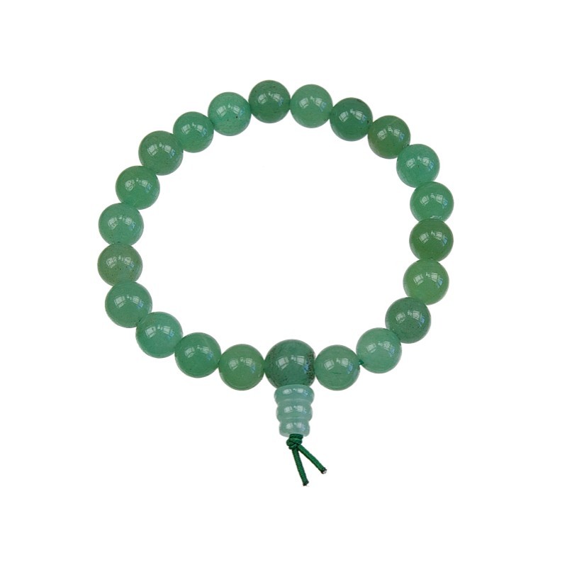  Bracelet mala tibétain - Aventurine verte 