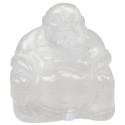 Bouddha Rieur Assis 4 cm - Cristal de roche