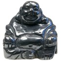 Bouddha Rieur Assis 4 cm - Hematite