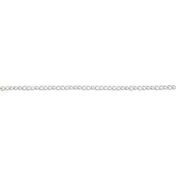 Chaîne maille gourmette Métal argenté - 45 cm 