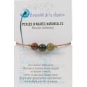  Bracelet de la chance - Perles d'Agates Naturelles 