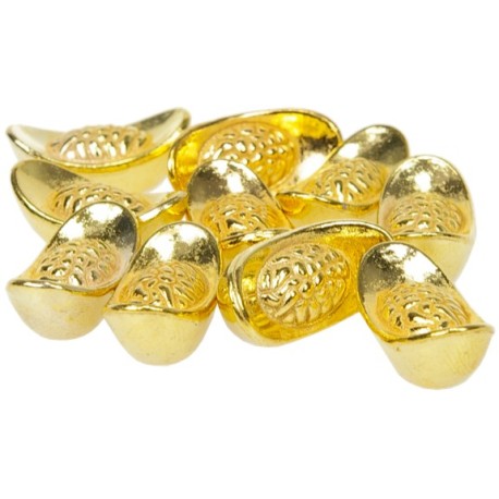  Petits Lingots Dorés - Lot de 10 pièces 