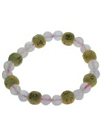  Bracelet perles de karma - Quartz rose 