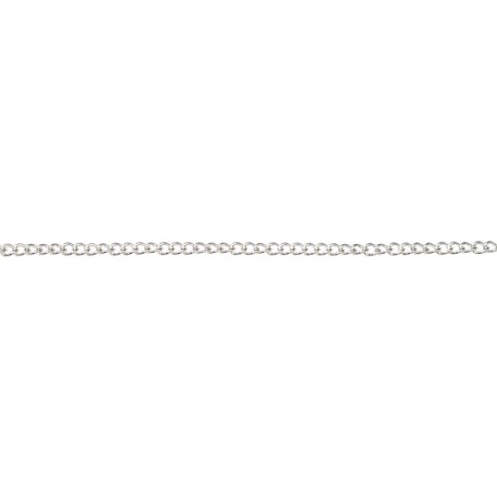 Chaîne maille gourmette Métal argenté - 50 cm