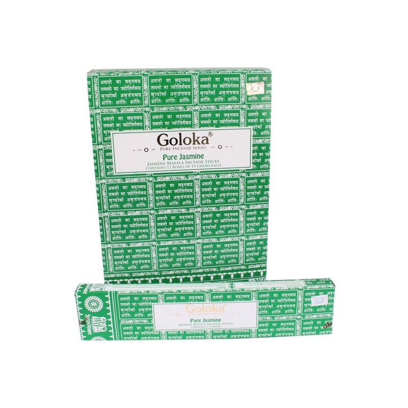 Encens Goloka - 15 grs - Pure Jasmine - Lot de 12