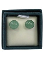 Boucles d'oreilles perle d'aventurine - 6 mm - lot de 2 paires