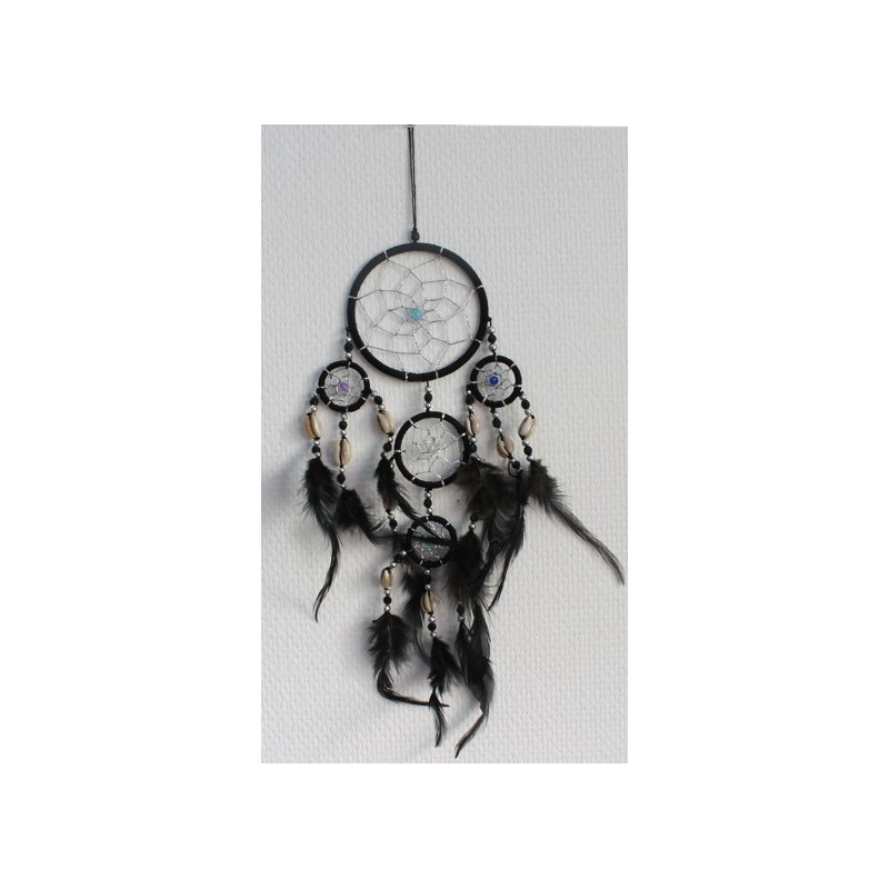 Dreamcatcher Petit Modèle Noir - 9 cm