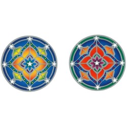 Autocollant Attrape Soleil : Mandala Petit Modèle - Lot de 2