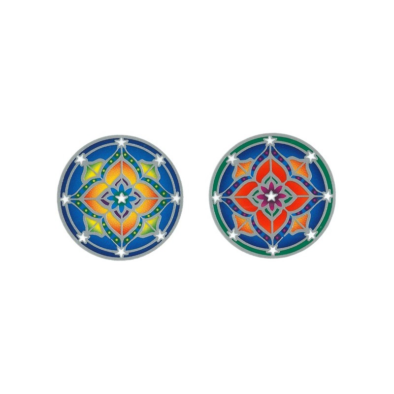 Autocollant Attrape Soleil : Mandala Petit Modèle - Lot de 2