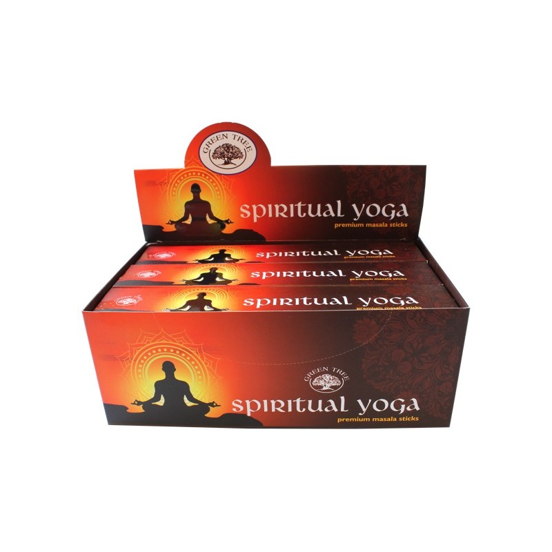 Encens Green Tree Spiritual Yoga 15 grammes - Lot de 12