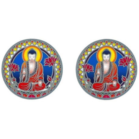 Autocollant Attrape Soleil : Bouddha - Petit Modèle - Lot de 2