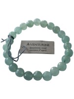 Bracelet pierres rondes facettées Aventurine - lot de 3