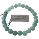 Bracelet pierres rondes facettées Aventurine - lot de 3