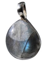 Pendentif pierre bombée Labradorite