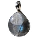 Pendentif pierre bombée Labradorite