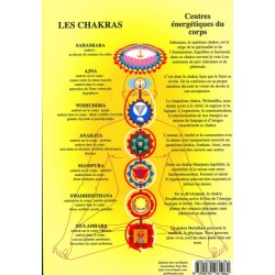 Chakras fond jaune - 17x24