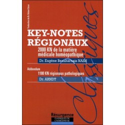 Key-notes régionaux - 2000 KN de la matière médicale homéopathique