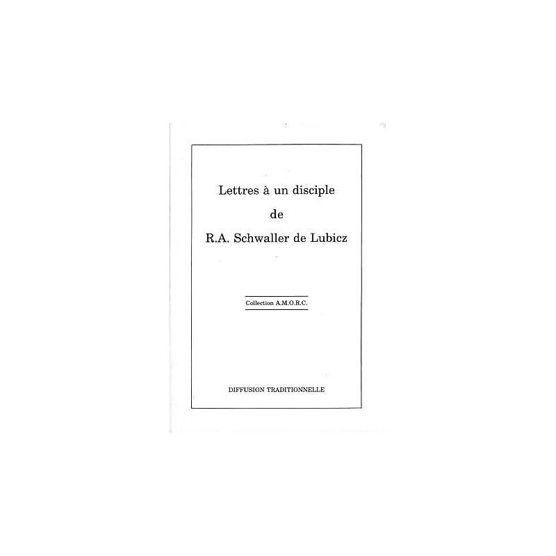 Lettres à un disciple