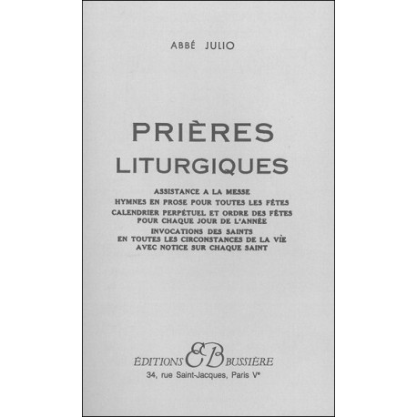 Prières liturgiques