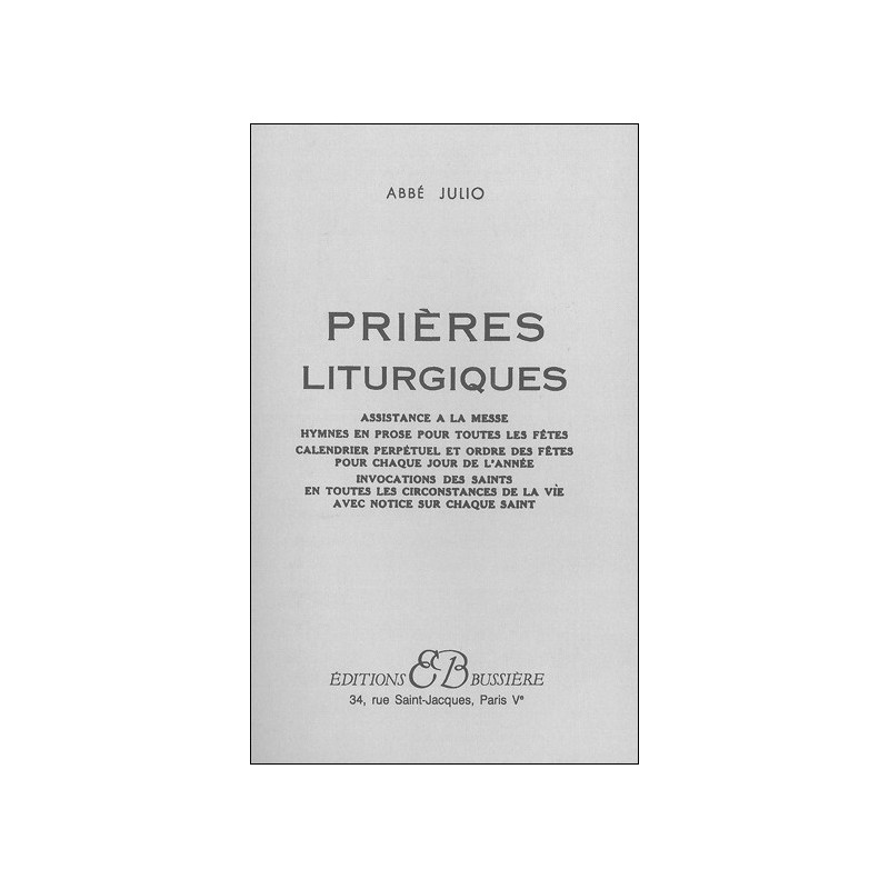 Prières liturgiques