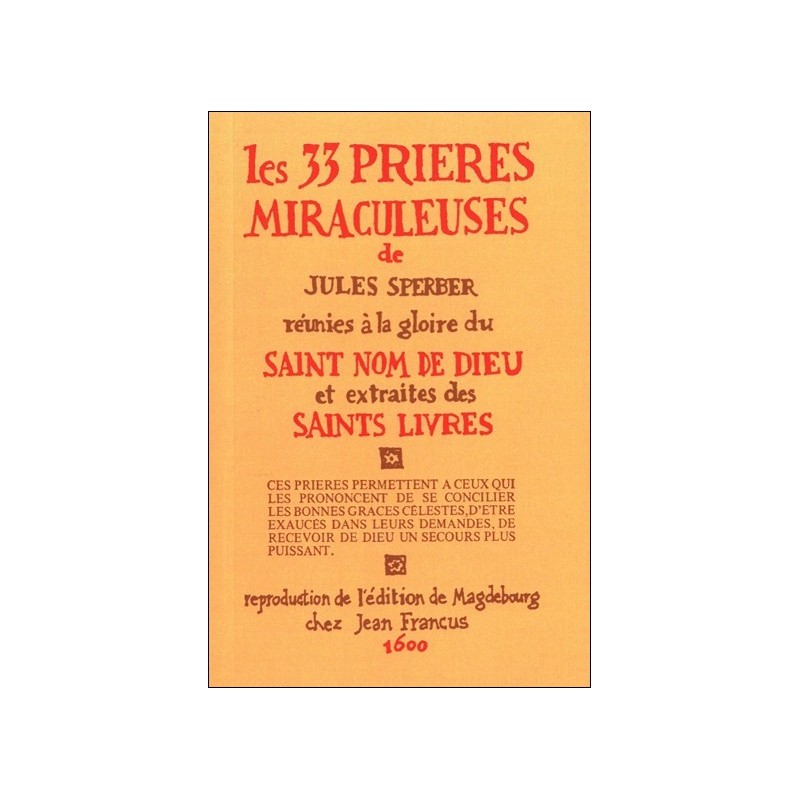 Les 33 prières miraculeuses