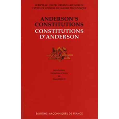 Les Constitutions d'Anderson