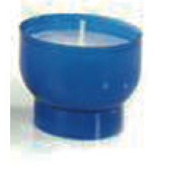 Lot de 10 Veilleuses votives - 6H - Bleues