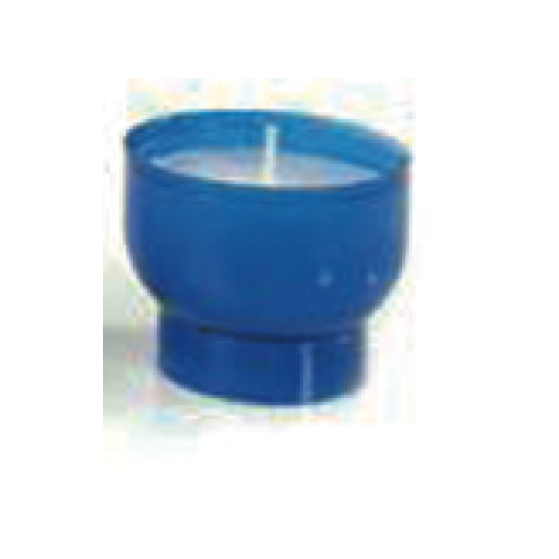  Lot de 10 Veilleuses votives - 6H - Bleues 