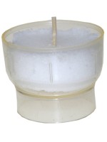  Lot de 10 Veilleuses votives - 6H - Blanches 