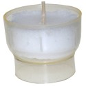  Lot de 10 Veilleuses votives - 6H - Blanches 