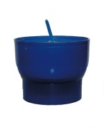  Lot de 10 Veilleuses votives - 9H - Bleues 