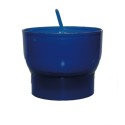  Lot de 10 Veilleuses votives - 9H - Bleues 