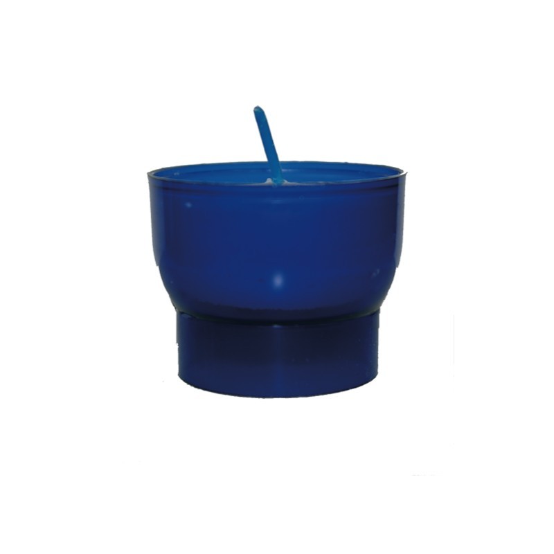  Lot de 10 Veilleuses votives - 9H - Bleues 