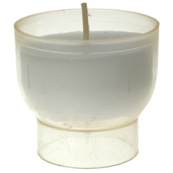 Lot de 10 Veilleuses votives - 9H - Blanches