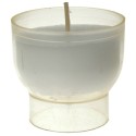  Lot de 10 Veilleuses votives - 9H - Blanches 