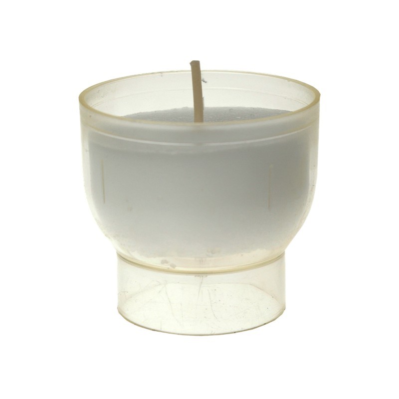  Lot de 10 Veilleuses votives - 9H - Blanches 