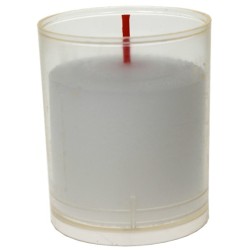 Lot de 10 Veilleuses votives - 30H - Blanches