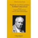 Propos sur "Les Deux Lumières" de Henri Coton-Alvart