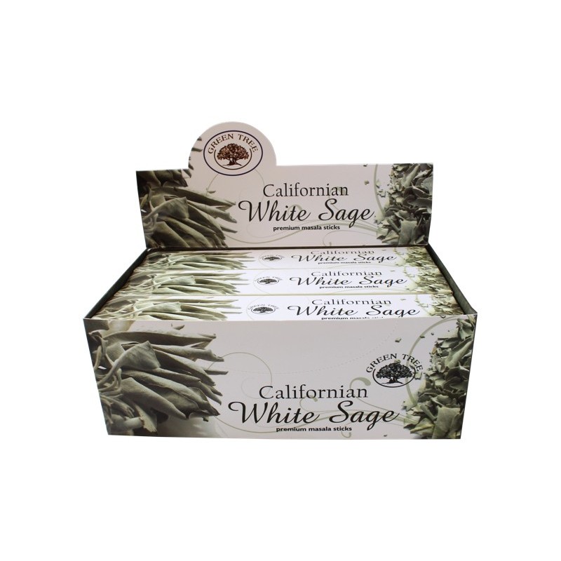 Encens Green Tree White Sage 15 grammes - Lot de 12