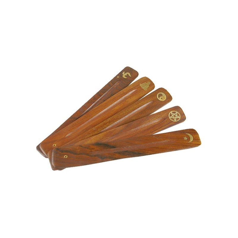 Lot de 10 porte-encens bois