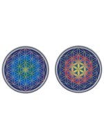 Autocollant Attrape Soleil : Fleur de Vie PM - Lot de 2