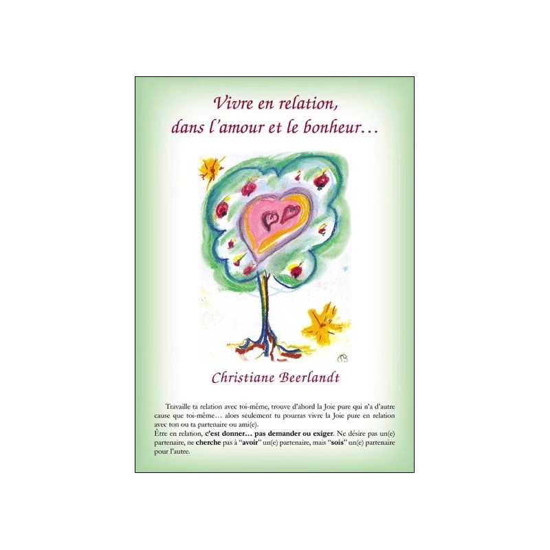 Vivre en relation, dans l'amour et le bonheur - Carte A5