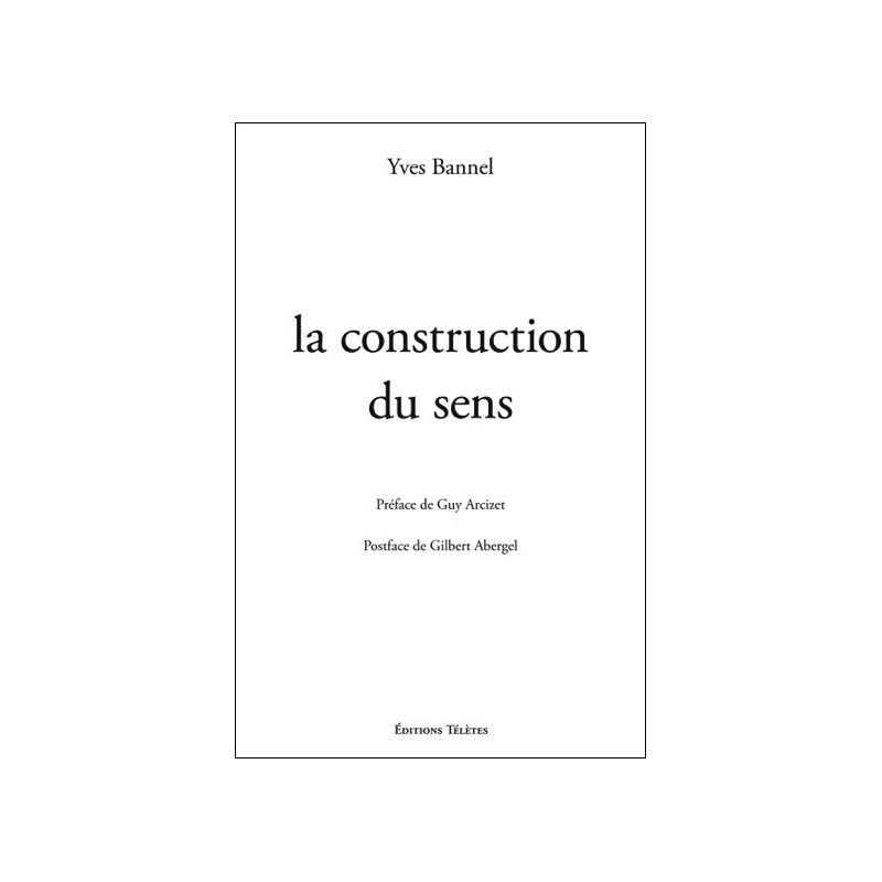 La construction du sens