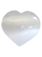 Coeur en Sélénite Blanc